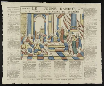 Jean-Baptiste Letourmy estampe LE JEUNE DANIEL,  FAIT VOIR L'INNOCENCE DE SUZANNE Orléans 1774-1800 1988.33.1 Photo