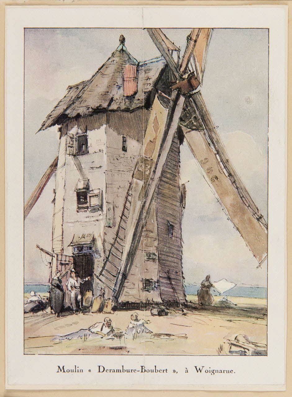 estampe Moulin "Derambure-Bourbert", à Woignarue. 1988.35.17.1 Photo
