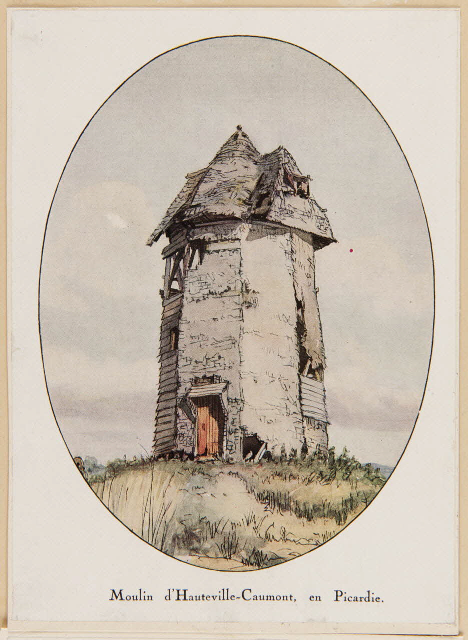 estampe Moulin d'Hauteville-Caumont, en Picardie. 1988.35.17.3 Photo