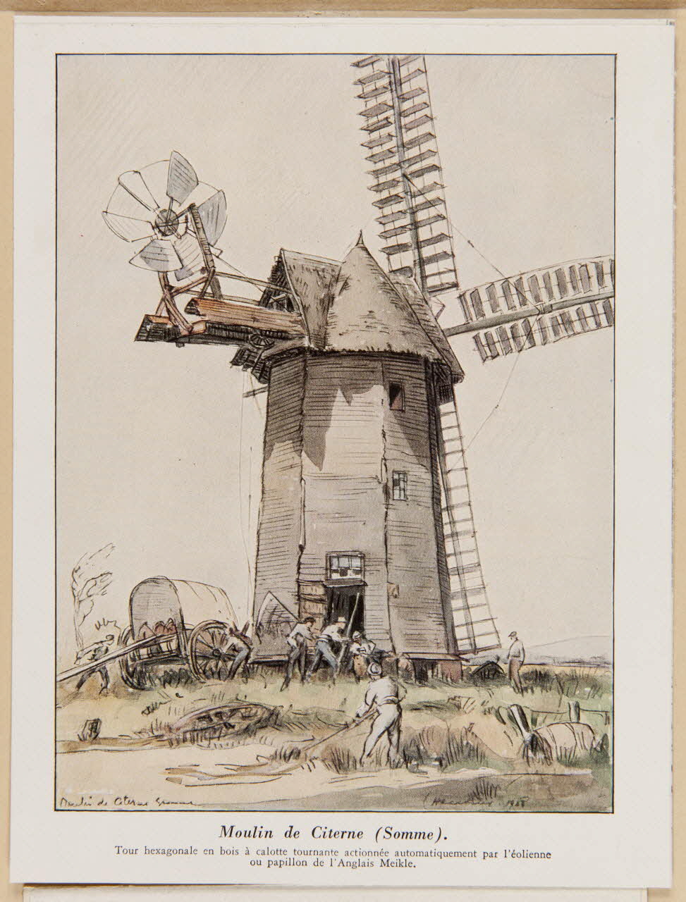 estampe Moulin de Citerne (Somme). 1988.35.17.5 Photo