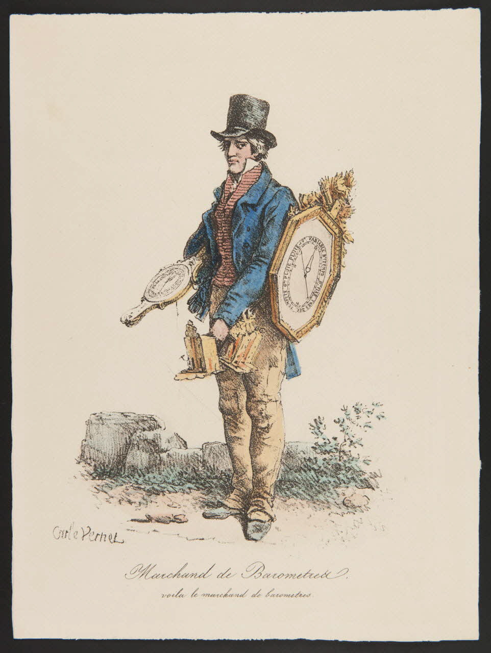 estampe Marchand de Baromètres. 1988.35.20 Photo