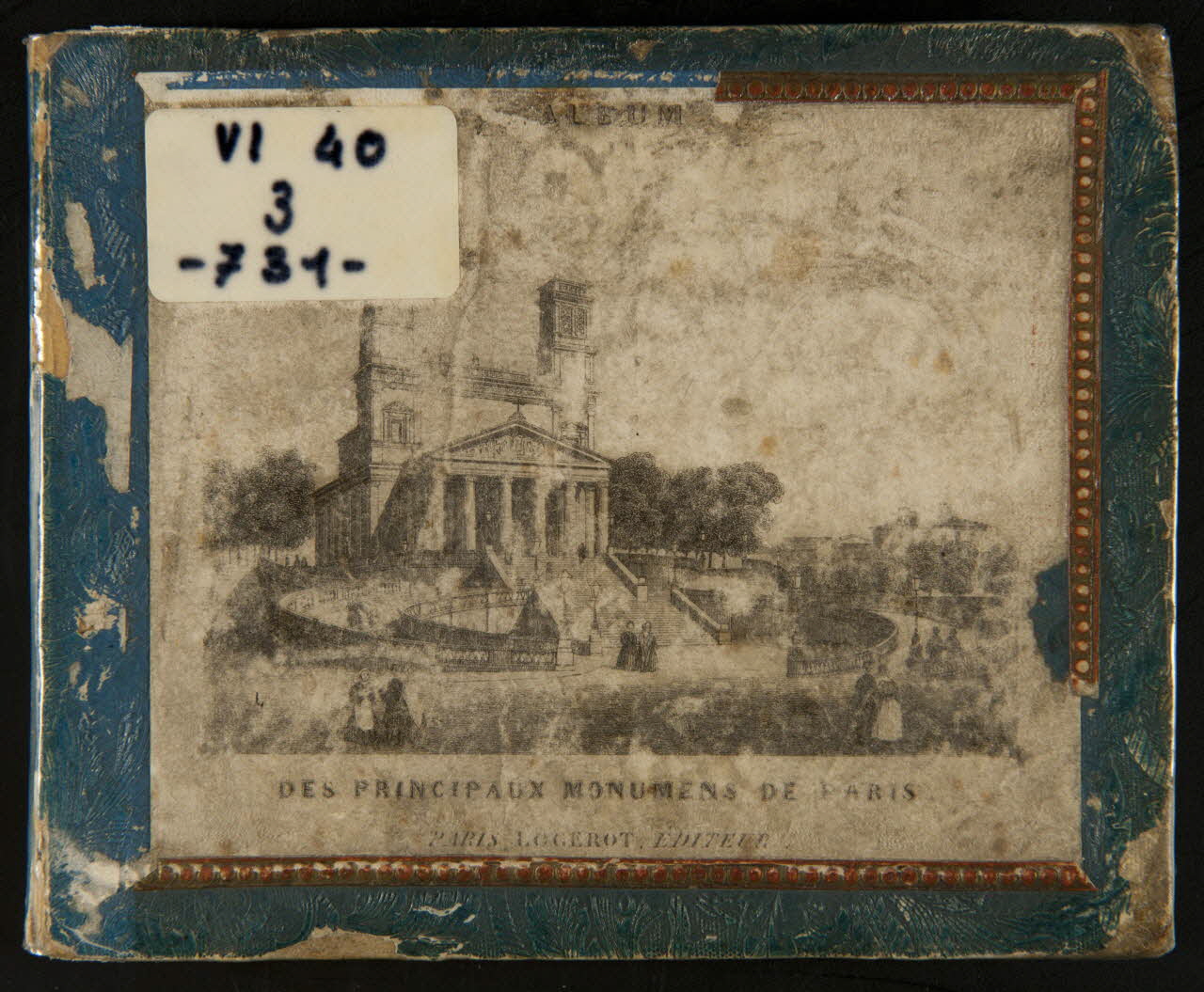 Album ALBUM  DES PRINCIPAUX MONUMENTS DE PARIS 1988.35.45 Photo