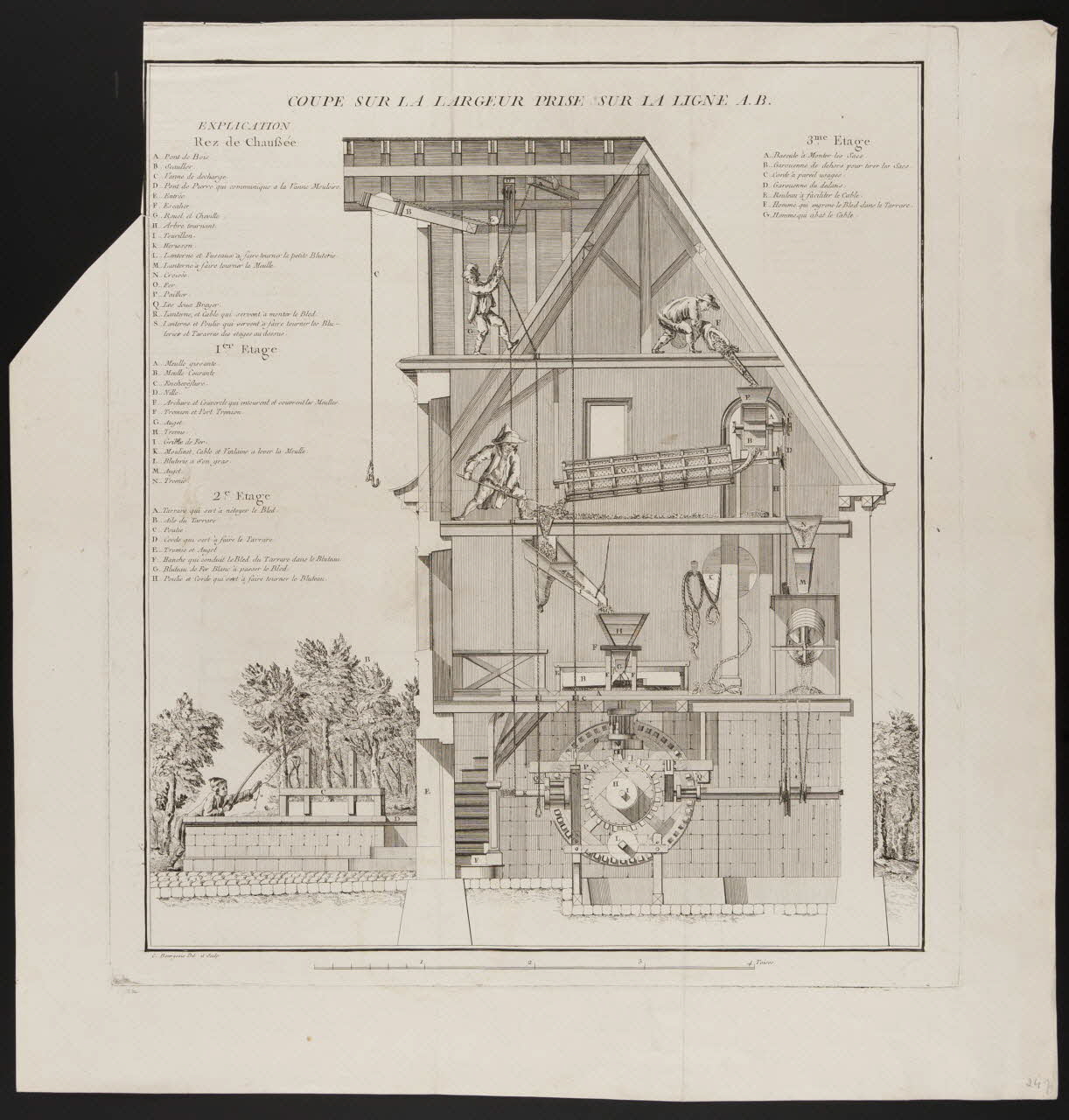 estampe Coupe d'un moulin 1988.35.9 Photo