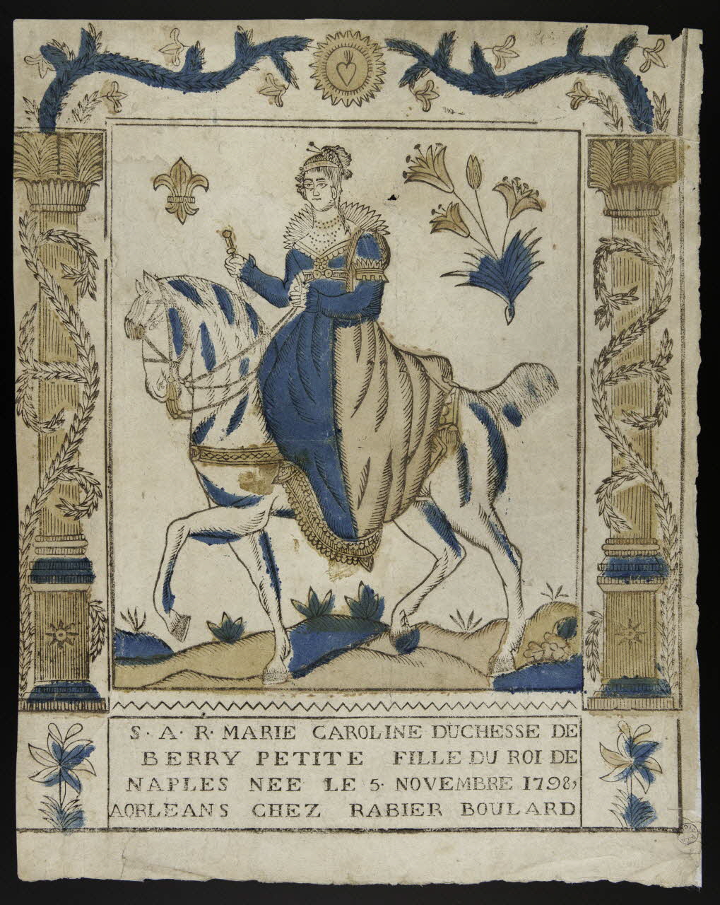 estampe S.A.R. MARIE CAROLINE DUCHESSE DE  BERRY 1988.4.1 Photo