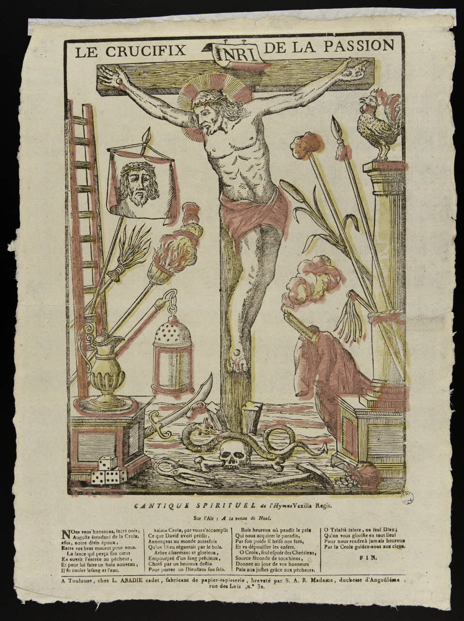 estampe LE CRUCIFIX DE LA PASSION 1988.4.10 Photo