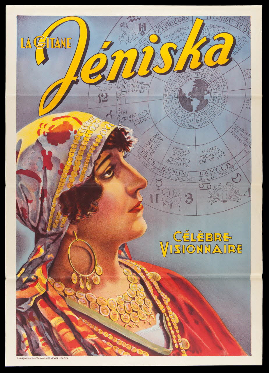 affiche LA GITANE Jéniska, célèbre visionnaire 1988.51.3.1 Photo