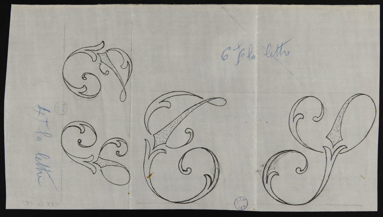 dessin Signes alphabétiques 1988.56.137 Photo