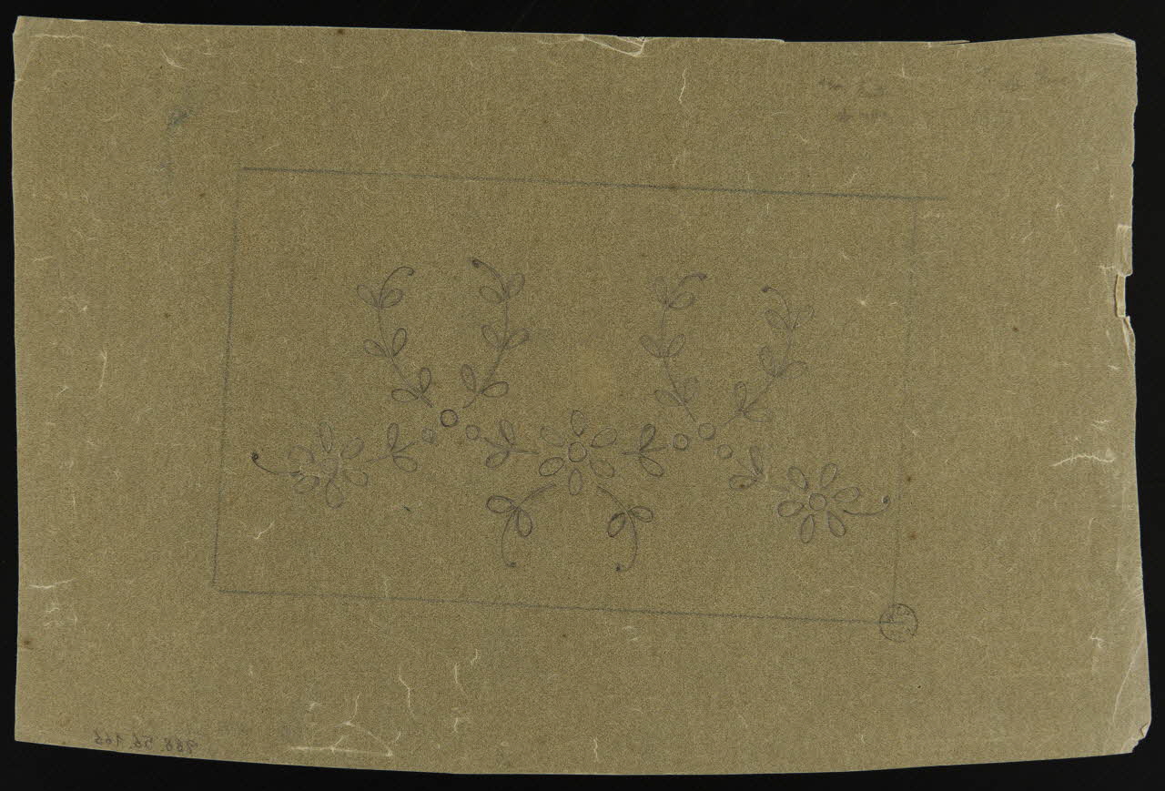 dessin Motifs floraux 1988.56.166 Photo