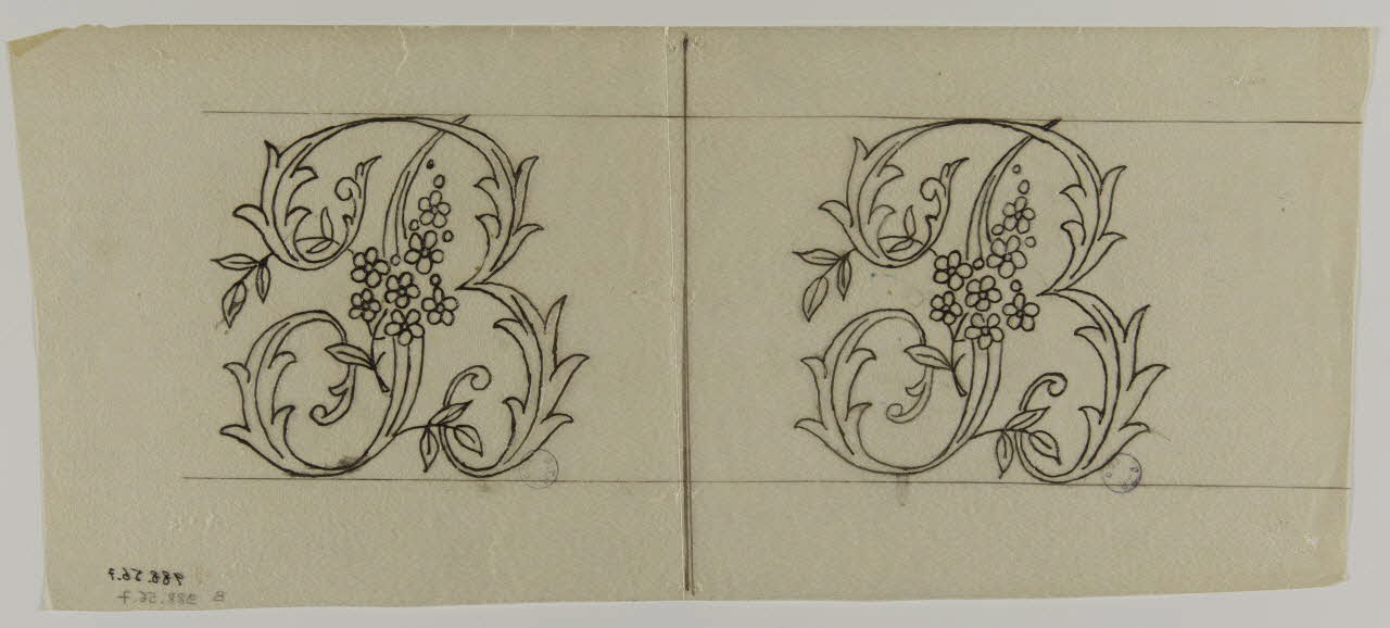 dessin Lettre "B" 1988.56.7 Photo