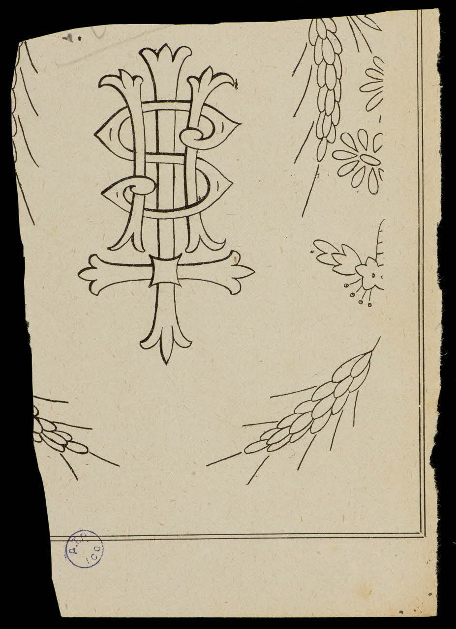 estampe Modèle de broderie 1988.56.72 Photo