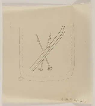 poncif Skis et bâtons 1988.57.103  Photo