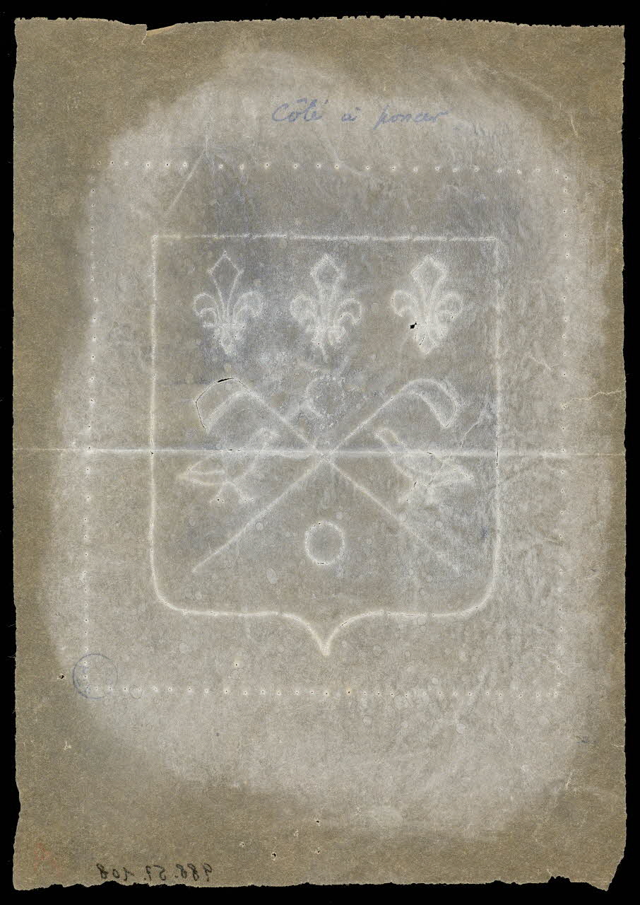 poncif Poncif représentant un blason 1988.57.108 Photo