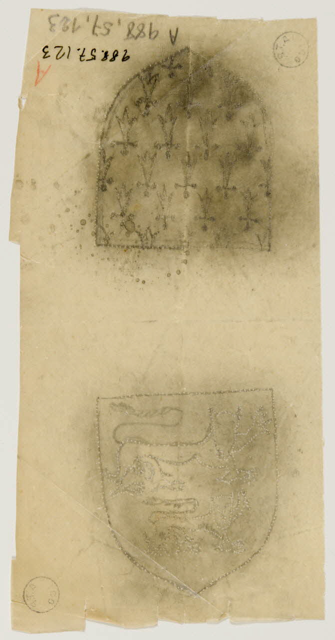 poncif Poncif représentant les armoiries de la Bretagne et de la Normandie 1988.57.123 Photo