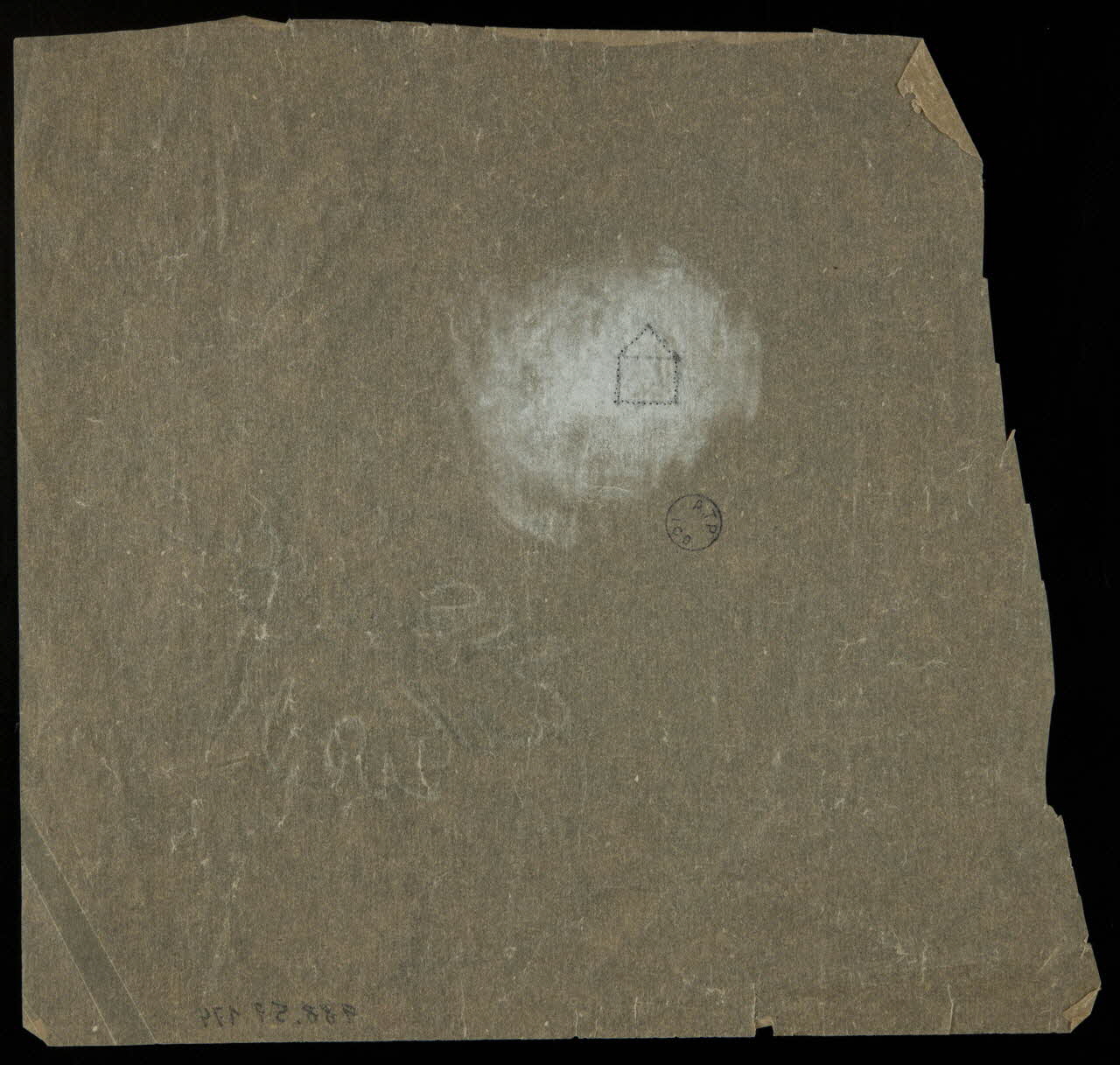 poncif Poncif à décor de feuille 1988.57.174 Photo