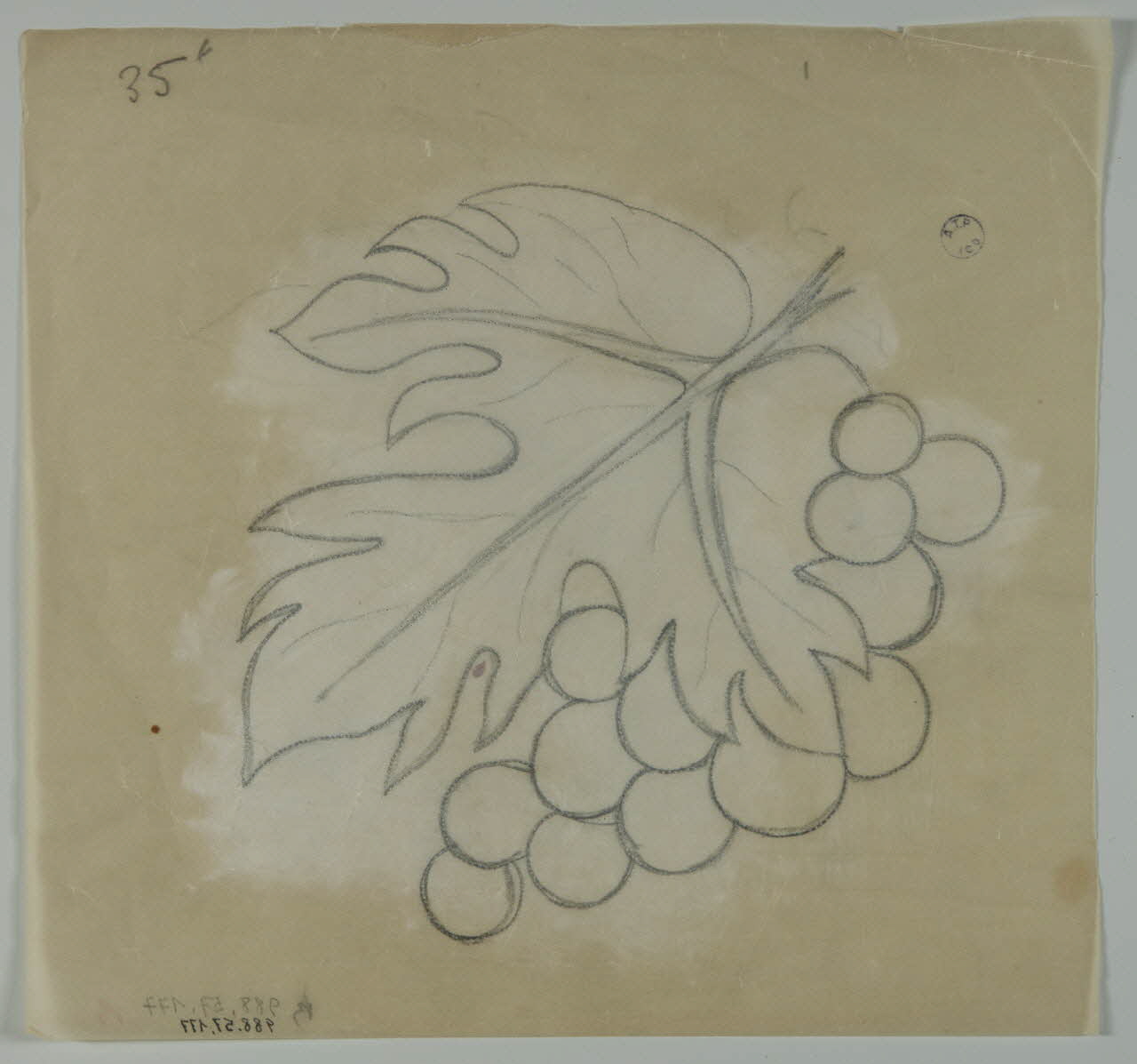 poncif Poncif à décor de vigne 1988.57.177 Photo