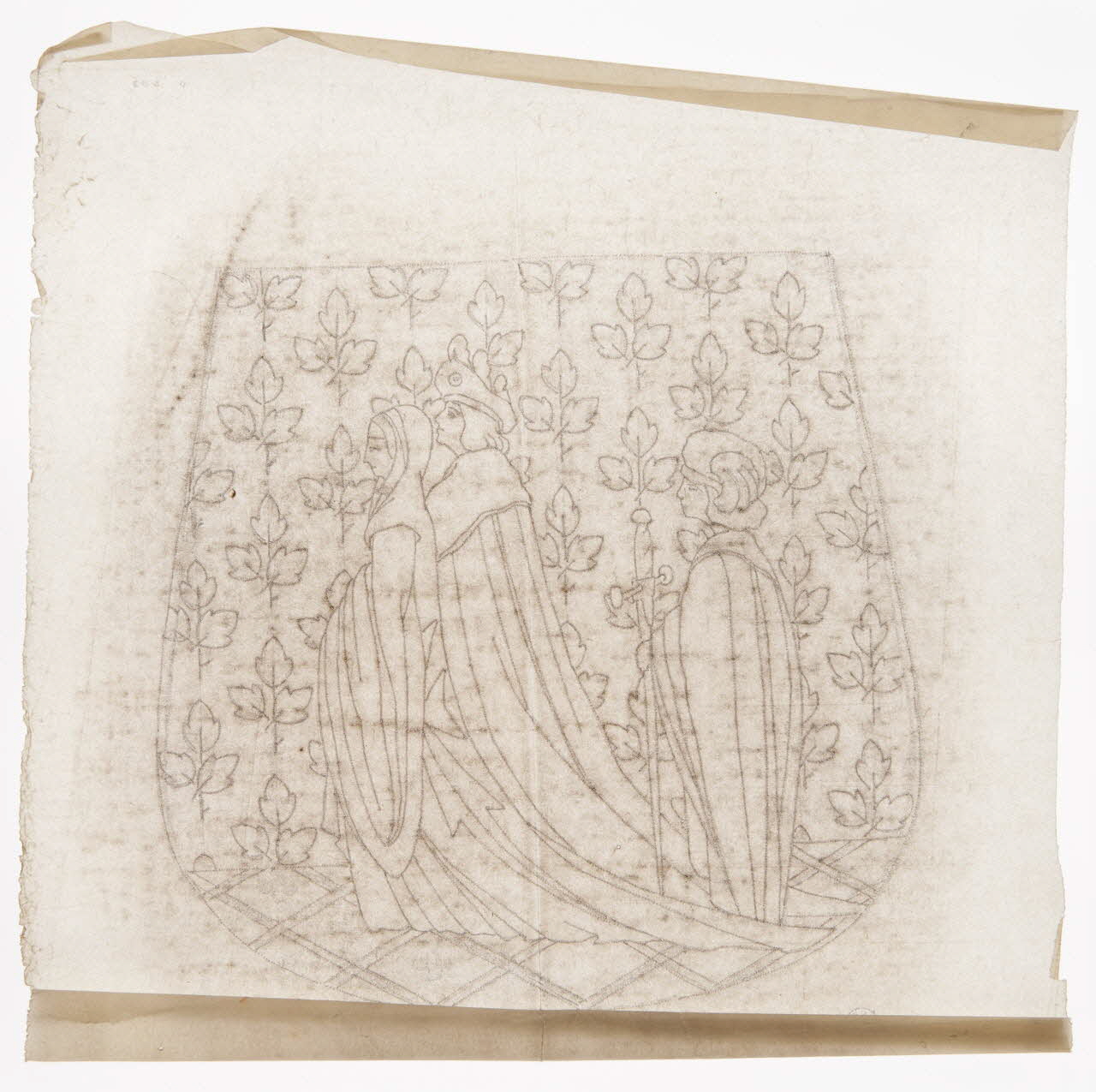 poncif Couple marchant solennellement. 1988.57.183 Photo