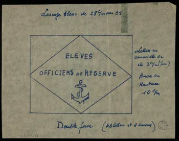 poncif ELEVES  OFFICIERS DE RESERVE 1988.57.211 Photo