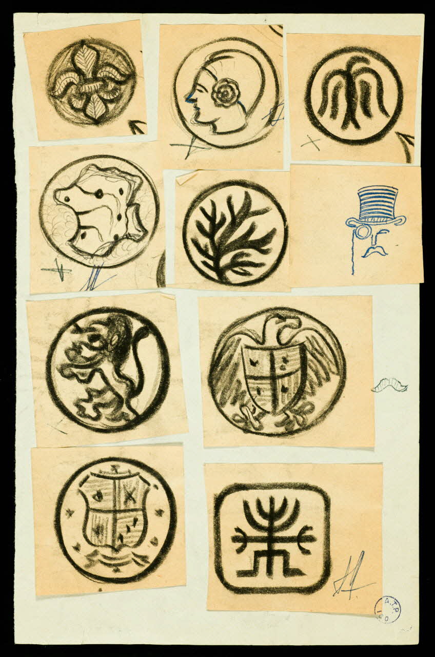 dessin Blasons ornementaux 1988.57.212 Photo