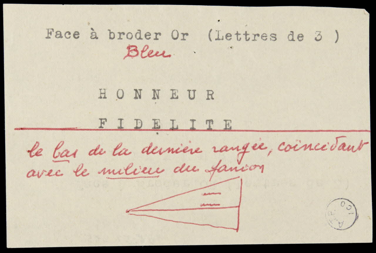 poncif Face à Broder OR (lettres de 3) 1988.57.215 Photo