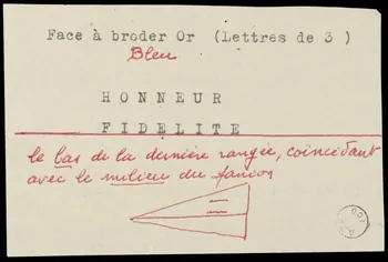 poncif Face à Broder OR (lettres de 3) 1988.57.215 Photo