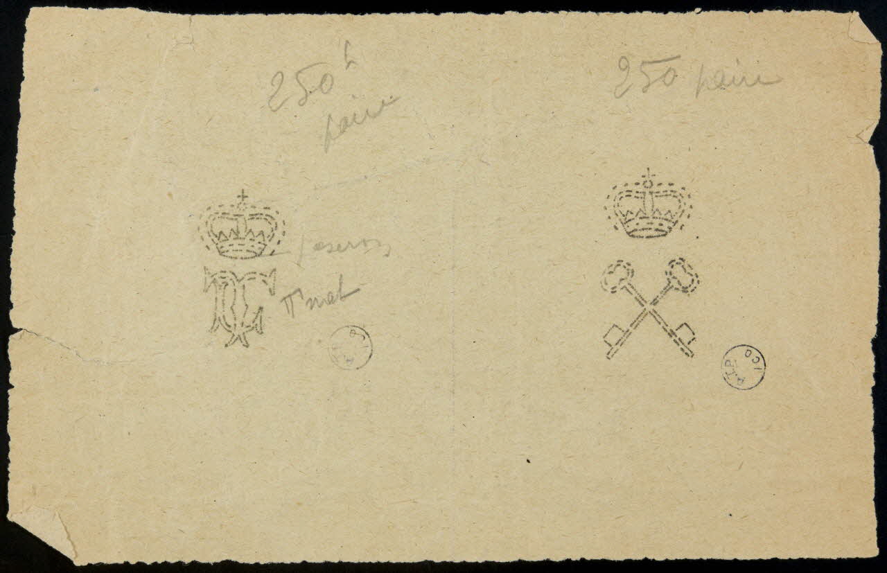 poncif Couronne et clefs 1988.57.220 Photo