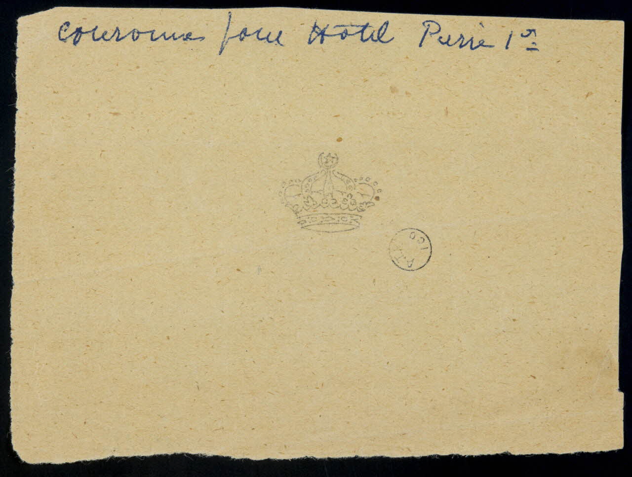 poncif Couronne pour Hotel Pierre Ier. 1988.57.222 Photo