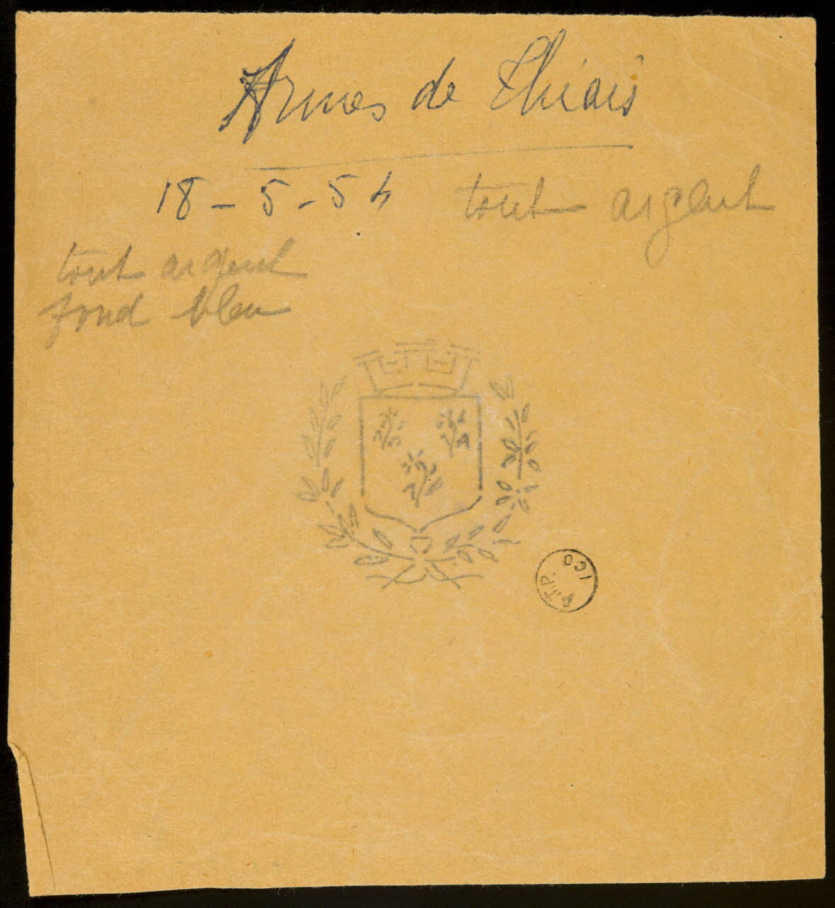 Raymonde Estrade poncif Armes de Chiais Paris 1954 1988.57.224 Photo