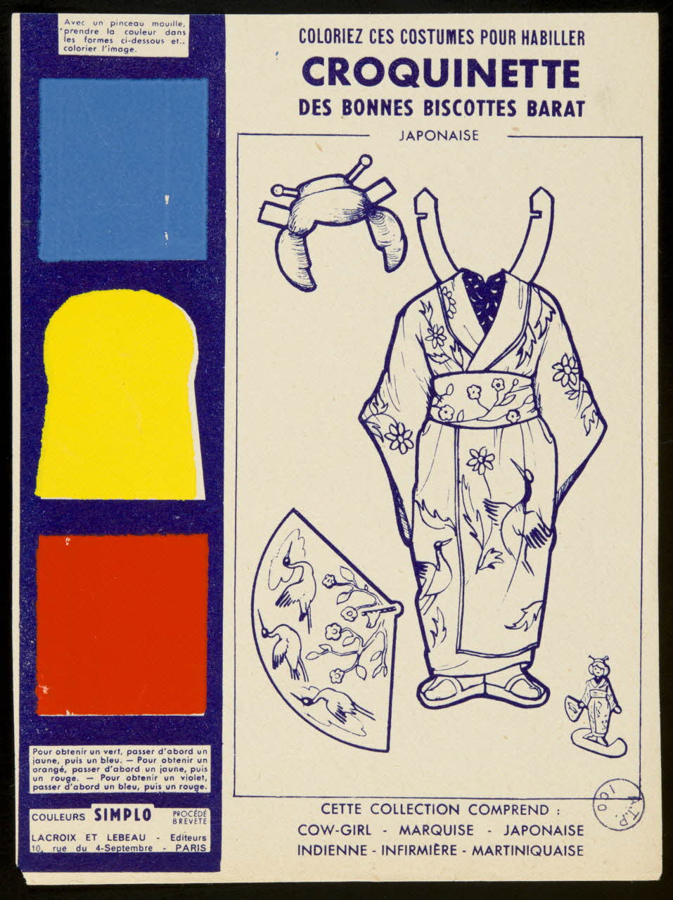 buvard publicitaire CROQUINETTE 1988.57.236 Photo