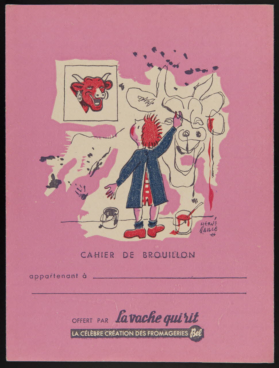 Baille, Hervé estampe CAHIER DE BROUILLON 1945-1955 1990.1.176 Photo