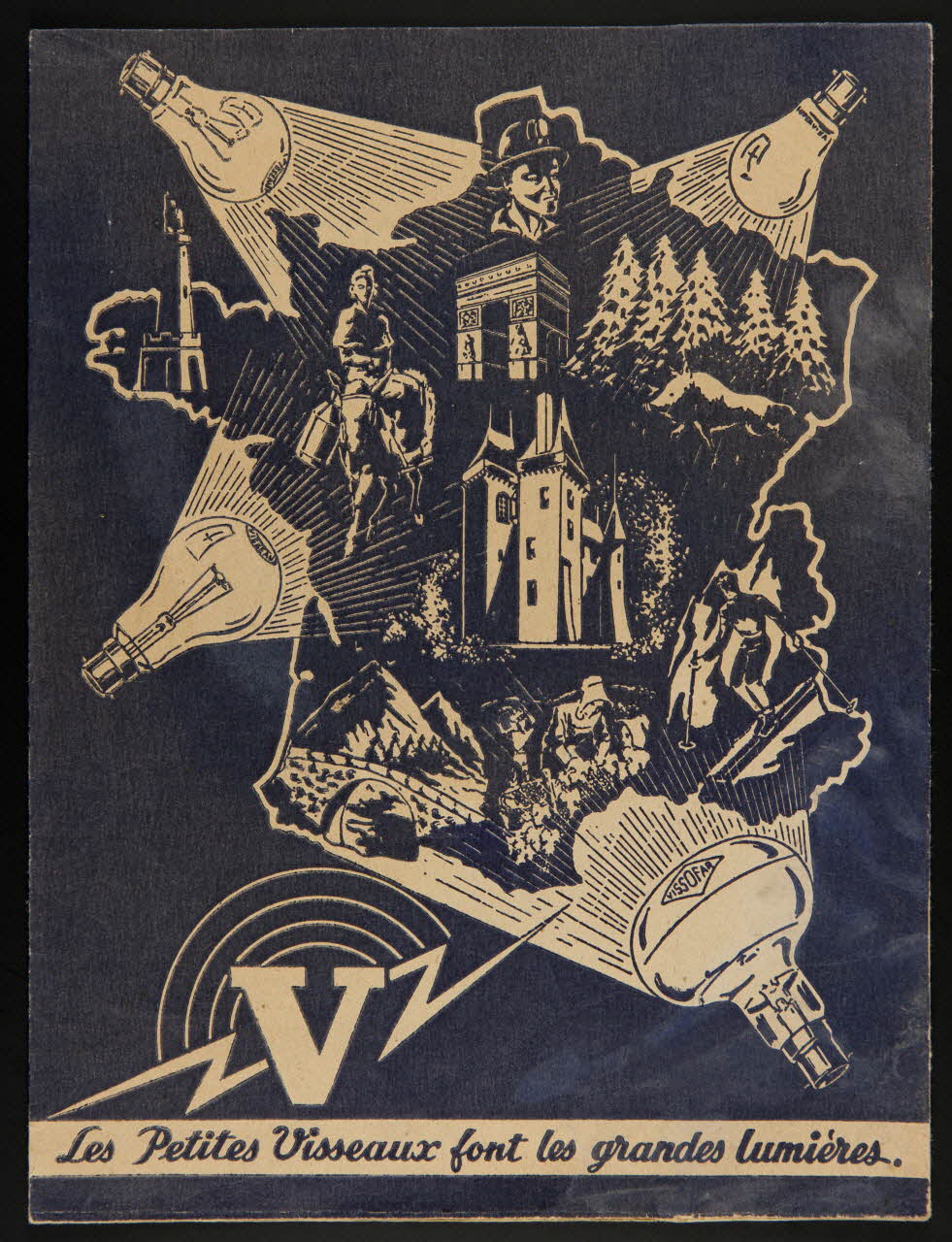 estampe V  Les petites Visseaux font les grandes lumières. 1990.1.192 Photo
