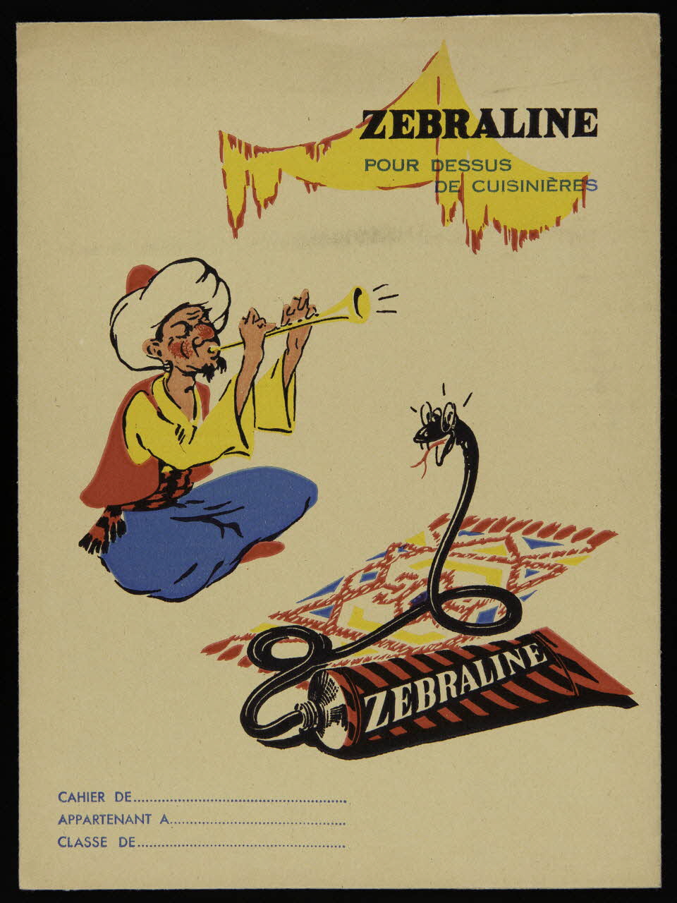 estampe ZEBRALINE  POUR DESSUS  DE CUISINIERES 1990.1.212 Photo