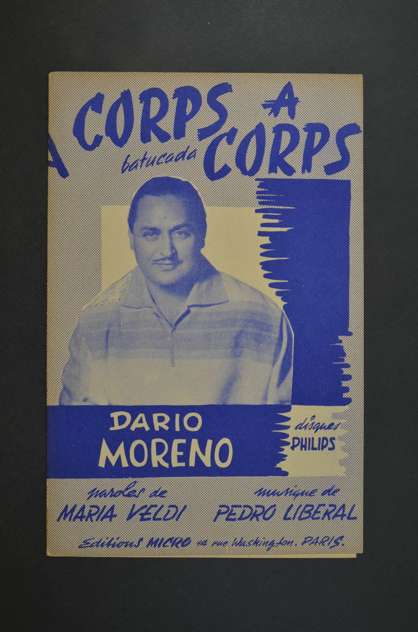Maria Veldi ; Pedro Liberal ; Dario Moreno ; Micro, Editions; chanson petit format 1955 1969.88.1067 Photo Mucem