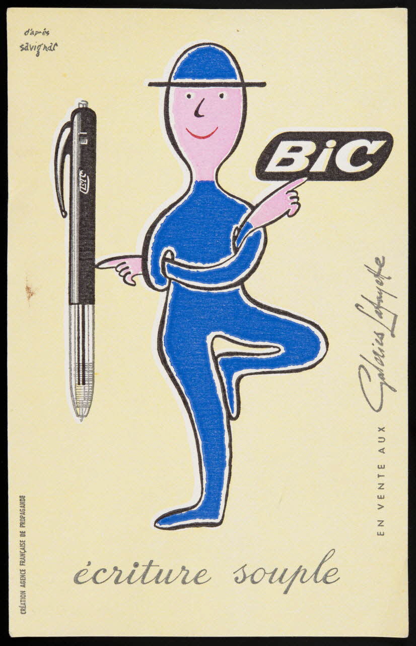 estampe BIC  écriture souple 1990.1.245 Photo