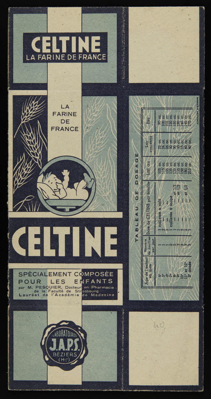 estampe CELTINE  LA FARINE DE FRANCE 1990.1.249 Photo