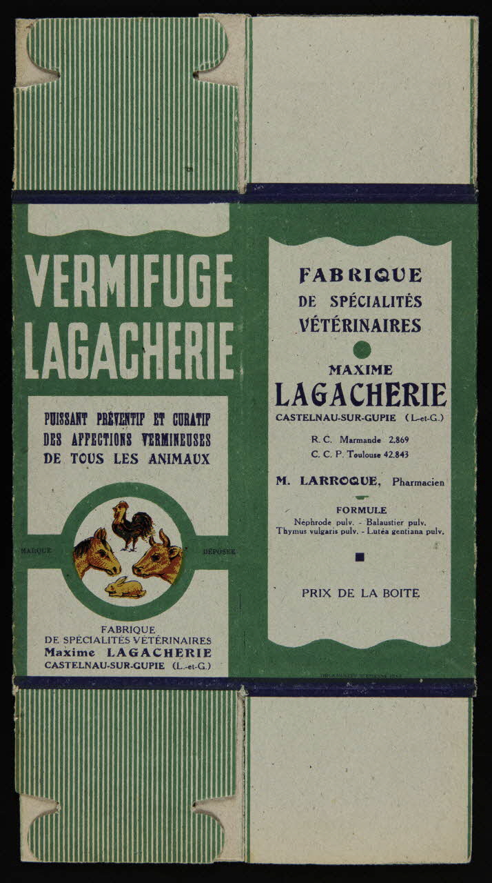 estampe VERMIFUGE  LAGACHERIE 1990.1.250 Photo