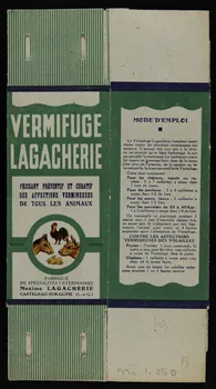 estampe VERMIFUGE  LAGACHERIE 1990.1.250  Photo