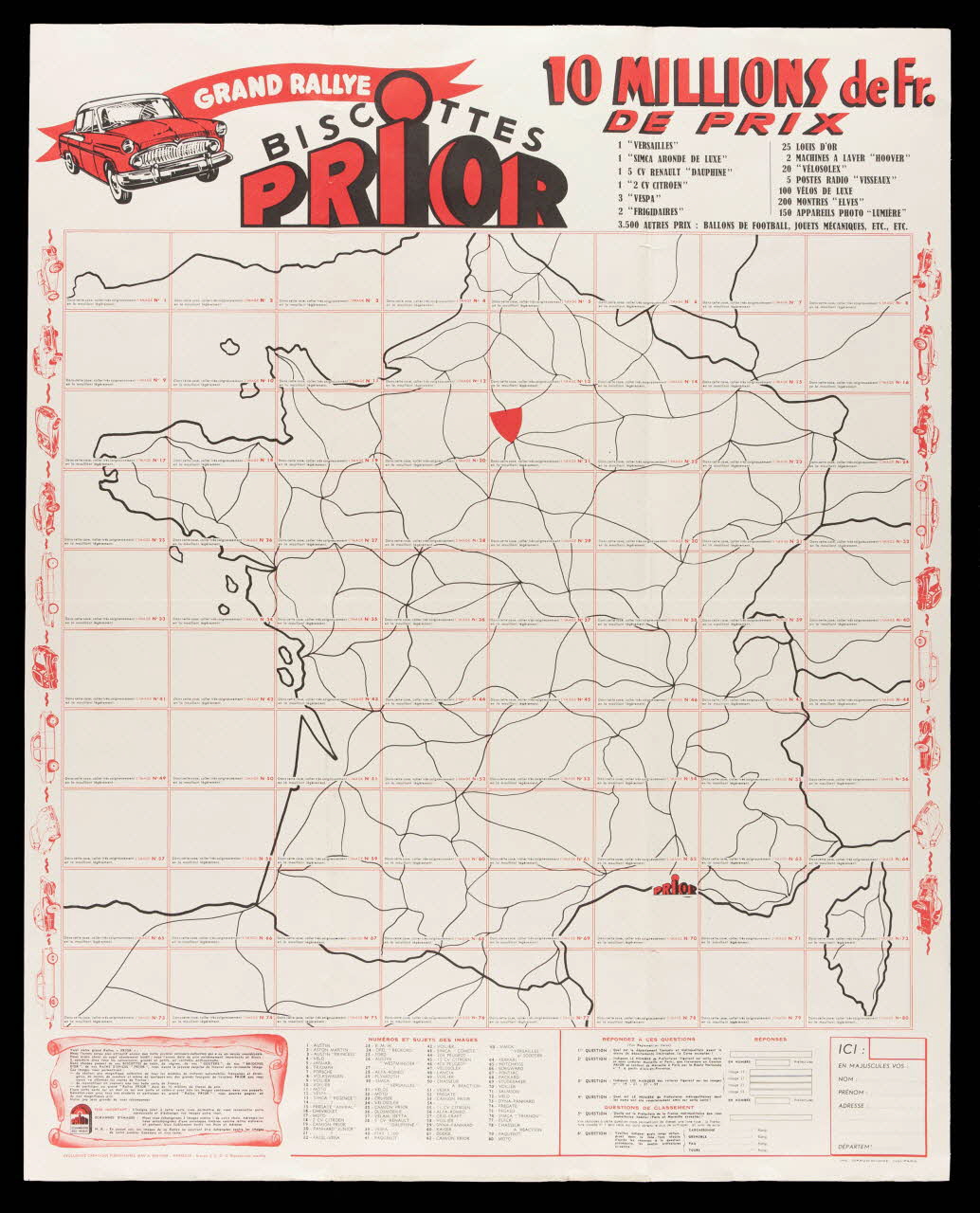 affiche GRAND RALLYE  BISCOTTES  PRIOR 1990.1.262 Photo