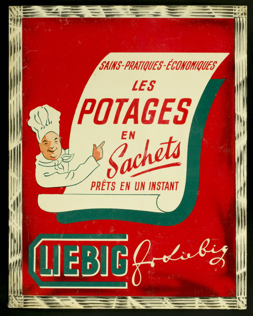 estampe SAINS - PRATIQUES - ECONOMIQUES  LES  POTAGES  EN  Sachets 1990.1.267 Photo