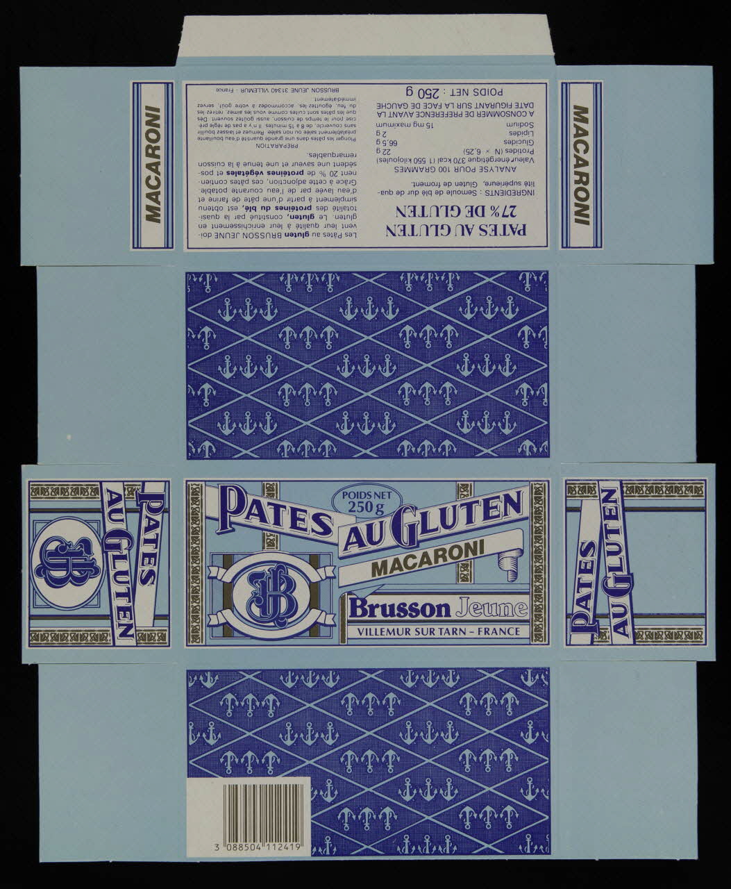 estampe PATES AU GLUTEN 1990.1.276.1 Photo