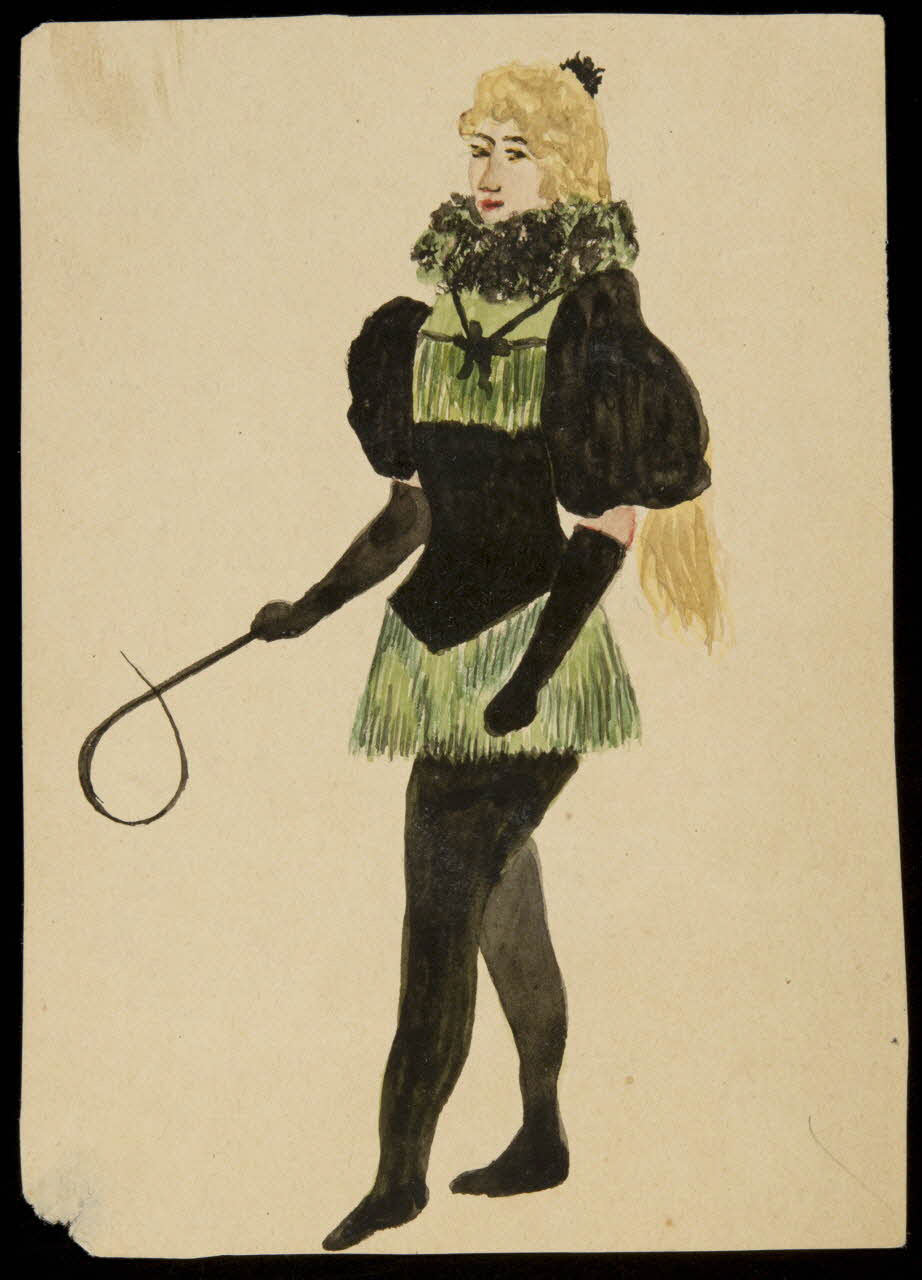 dessin Femme costumée 1990.15.1 Photo