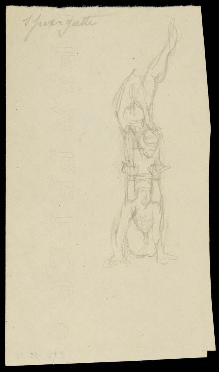 dessin Croquis d'acrobates 1990.15.12 Photo