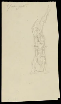 dessin Croquis d'acrobates 1990.15.12  Photo