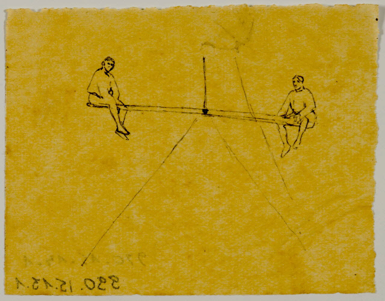 dessin Equilibristes sur une balançoire 1990.15.13.1 Photo