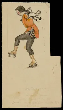 dessin Patineuse à roulettes 1990.15.2  Photo