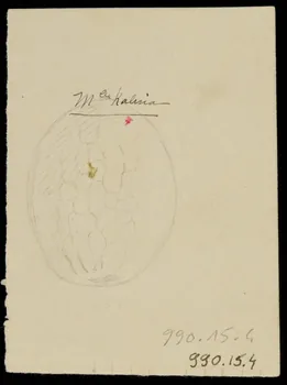dessin Esquisse de costume de scène annotée 1990.15.4 Photo