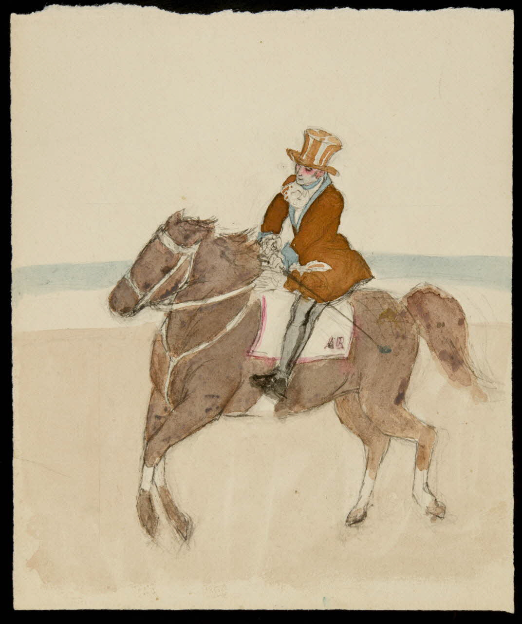 dessin Esquisse de cavalier de cirque 1990.15.5 Photo