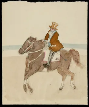 dessin Esquisse de cavalier de cirque 1990.15.5  Photo