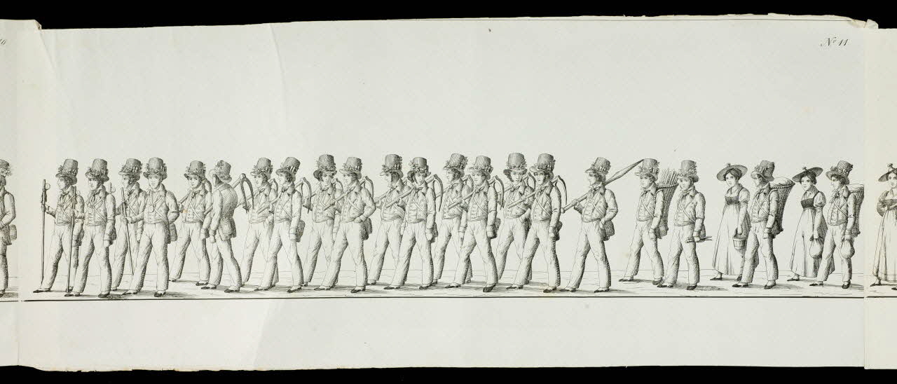 estampe Défilé de citoyens 1990.16.1.11 Photo