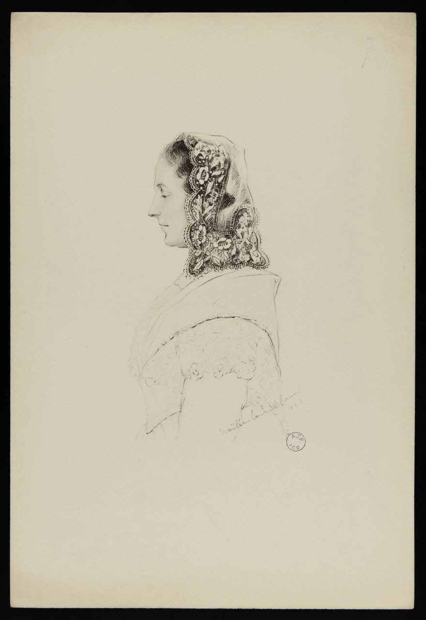 estampe Femme de profil 1990.22.1.64 Photo