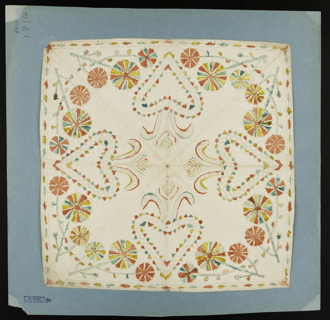 lettre de baptême Dentelle de papier 1990.26.86 Photo